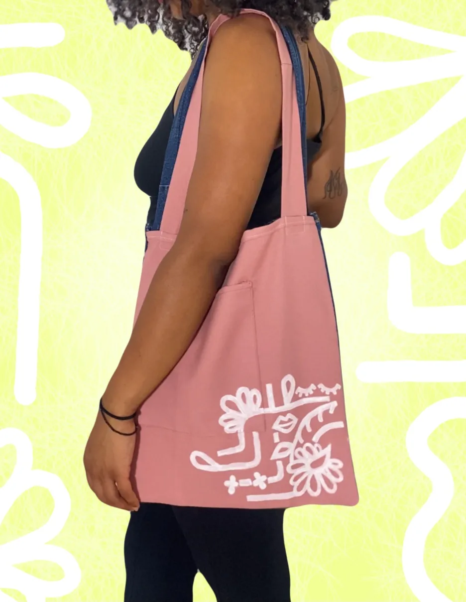 Two-Faced Denim Tote