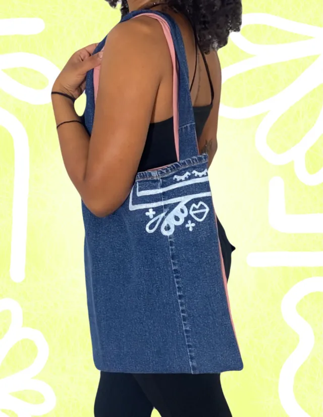 Two-Faced Denim Tote view 2