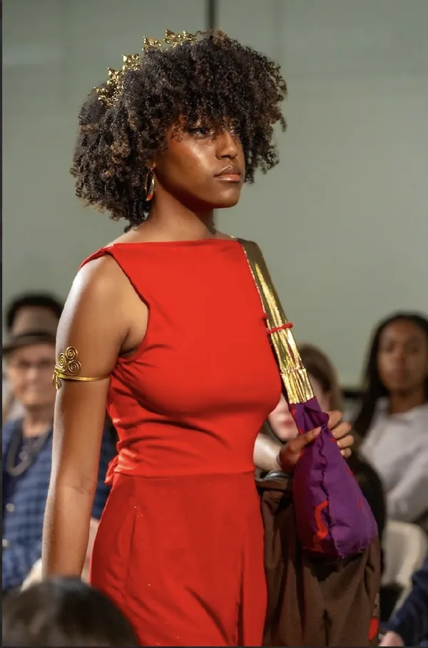 Red Backless Jumpsuit, Winter 2025