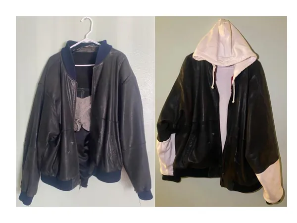 Jacket Before and After Upcycle Process, Summer 2024